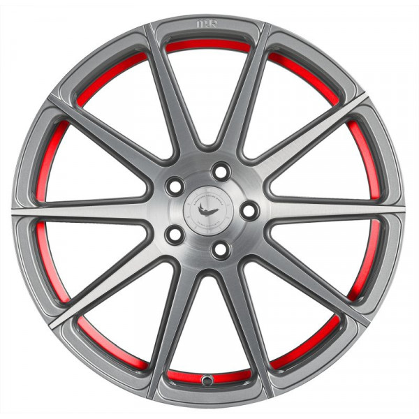 Диск литой BARRACUDA PROJECT 2.0 silver brushed/ undercut Color Trim rot Felge 9x20 - 20 Zoll 5x112 Lochkreis