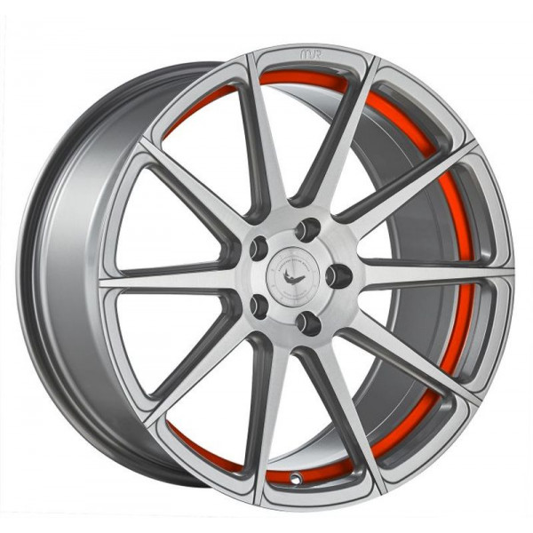 Диск литой BARRACUDA PROJECT 2.0 silver brushed/ undercut Color Trim rot Felge 10,5x20 - 20 Zoll 5x112 Lochkreis
