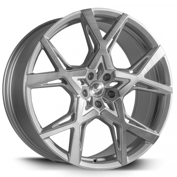 Диск литой BARRACUDA PROJECT X Silver-brushed-Surface  Felge 10x22 - 22 Zoll 5x112 Lochkreis