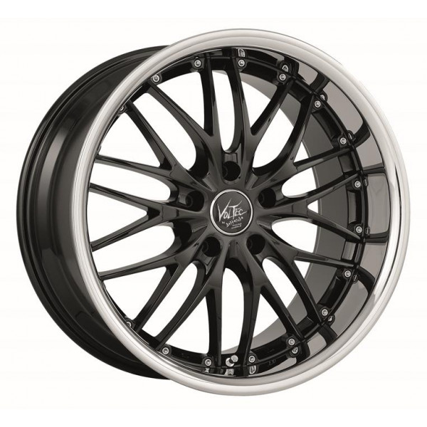 Диск литой BARRACUDA VOLTEC T6 Higloss black inox lip Felge 8,5x19 - 19 Zoll 5x112 Lochkreis