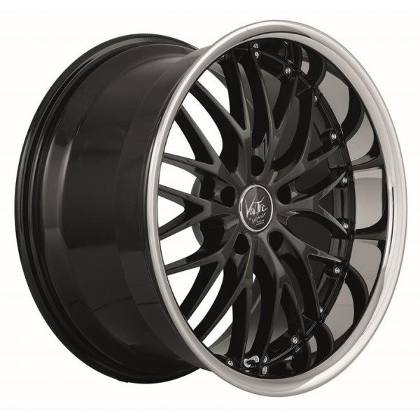 Диск литой BARRACUDA VOLTEC T6 Higloss black inox lip Felge 8x18 - 18 Zoll 5x112 Lochkreis