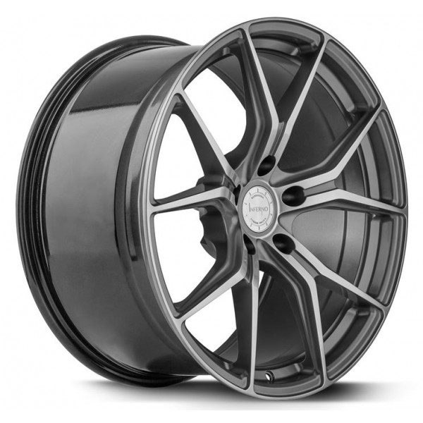 Диск литой BARRACUDA INFERNO Higloss-Gunmetal-polished Felge 9,5x19 - 19 Zoll 5x112 Lochkreis