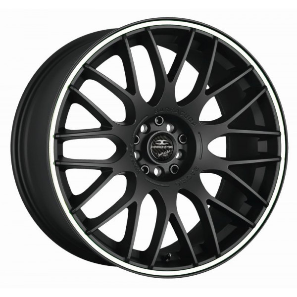 Диск литой BARRACUDA KARIZZMA Mattblack Puresports / Color Trim weiss Felge 8,5x19 - 19 Zoll 5x110 Lochkreis