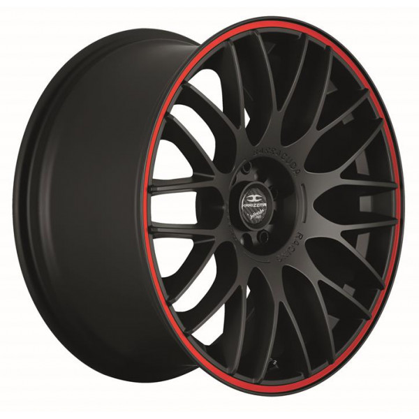 Диск литой BARRACUDA KARIZZMA Mattblack Puresports / Color Trim rot Felge 10,5x20 - 20 Zoll 5x120 Lochkreis