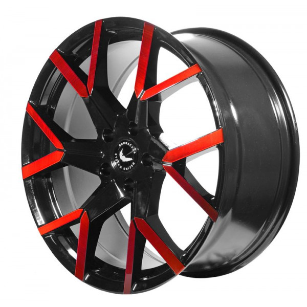Диск литой BARRACUDA TZUNAMEE EVO Black gloss Flashred Felge 8,5x19 - 19 Zoll 5x108 Lochkreis