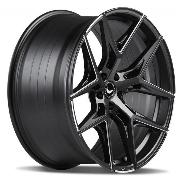 Диск литой BARRACUDA RAZZER Mattblack Puresports gefräst Felge 8,5x19 - 19 Zoll 5x108 Lochkreis