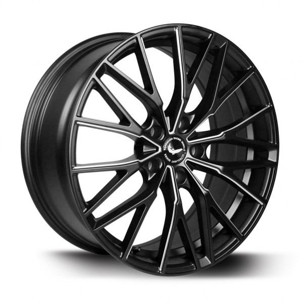 Диск литой BARRACUDA PROJECT 3.0 Mattblack Puresports gefräst Felge 10x20 - 20 Zoll 5x108 Lochkreis