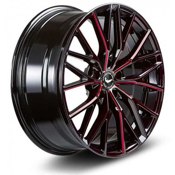 Диск литой BARRACUDA PROJECT 3.0 Black gloss Flashred Felge 10x20 - 20 Zoll 5x112 Lochkreis