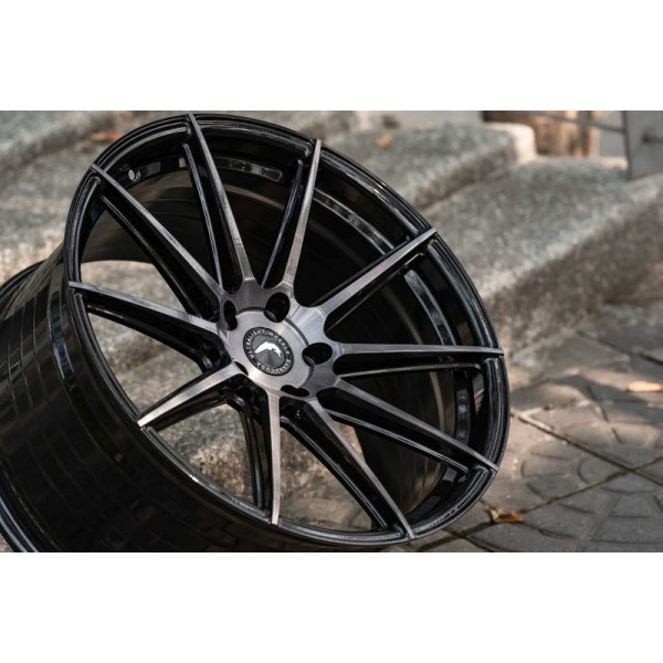 Диск литой BARRACUDA PROJECT 2.0 Higloss-Black brushed Surface Felge 9x21 - 21 Zoll 5x108 Lochkreis