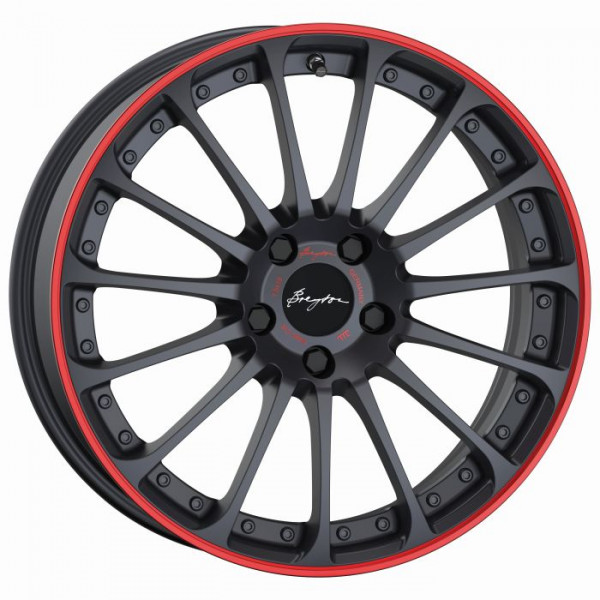 Диск литой Breyton Magic CW Matt Grey with Orange Anodized Lip Felge 7,5 X 18 - 18 Zoll 5x112 Lochkreis