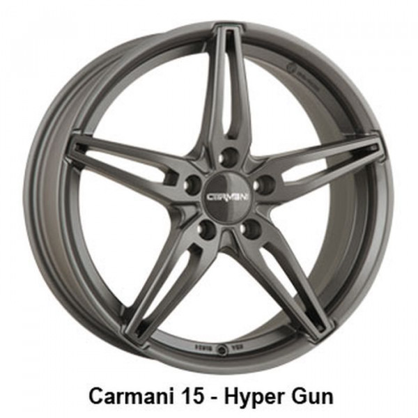 Диск литой Carmani 15 Oskar titan Felge 7,5x18 - titan Zoll 5x108 Lochkreis