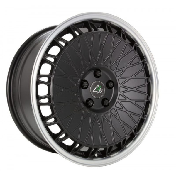 Диск литой Etabeta EB40 matt schwarz Rand poliert Felge 8,5x19 - 19 Zoll 5x112 Lochkreis