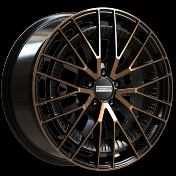 Диск литой Fondmetal Kari glänzend schwarz bronce poliert Felge 10x21 - 21 Zoll 5x112 Lochkreis