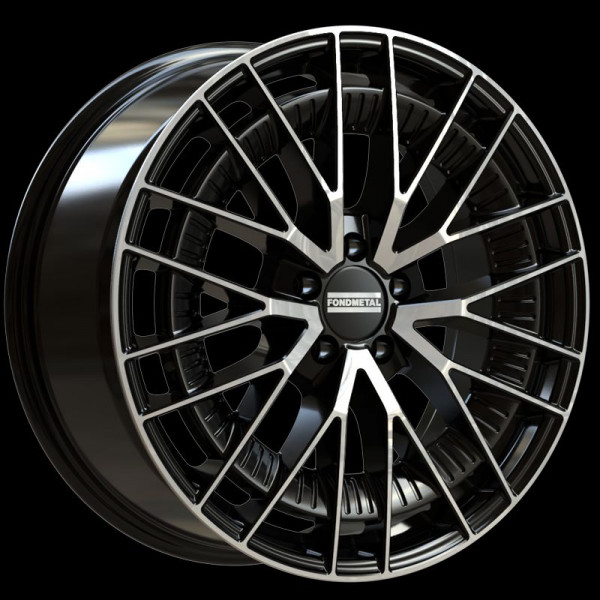 Диск литой Fondmetal Kari glänzend schwarz poliert Felge 10x21 - 21 Zoll 5x112 Lochkreis