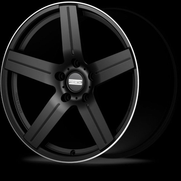 Диск литой Fondmetal STC-01/C glänzend schwarz diamant blende Felge 11x22 - 22 Zoll 5x127 Lochkreis