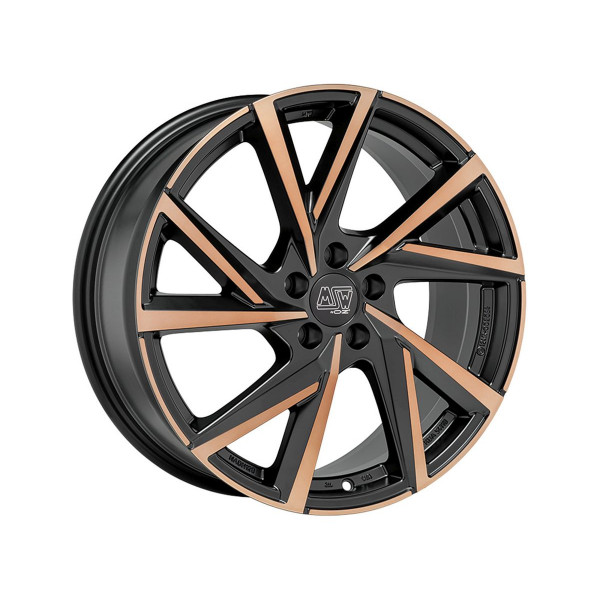 Диск литой MSW 80/5 MATT BLACK COPPER FULL POLISHED Felge 8x18 - 18 Zoll 5x112 Lochkreis