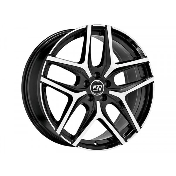 Диск литой MSW 40 GLOSS BLACK F. POL. Felge 7,5x19 - 19 Zoll 5x120 Lochkreis