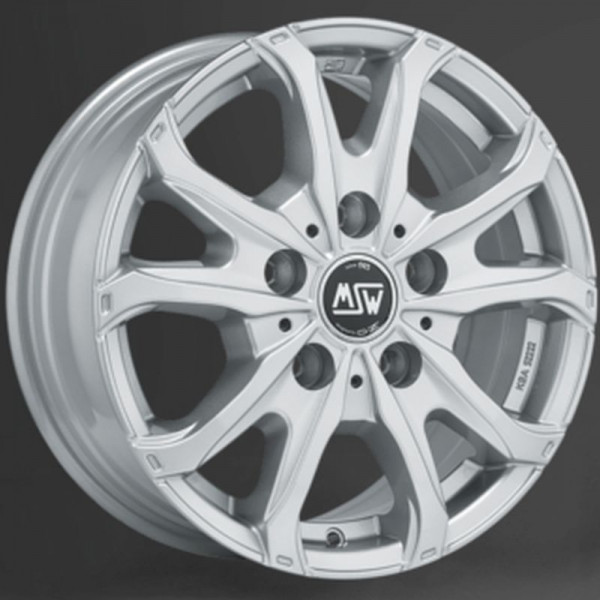Диск литой MSW 48 VAN FULL SILVER Felge 6,5x15 - 18 Zoll 5x118 Lochkreis