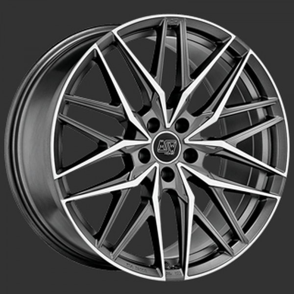 Диск литой MSW 50 GUN METAL POLIERT Felge 10,5x21 - 21 Zoll 5x112 Lochkreis