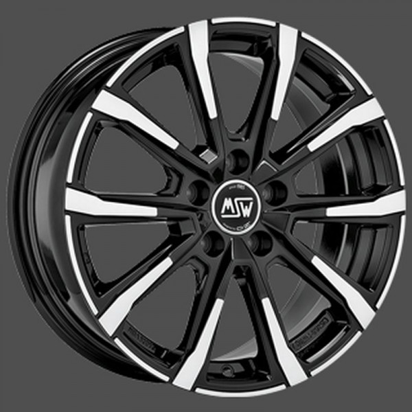 Диск литой MSW 79 GLOSS BLACK FULL POLISHED Felge 7,5x18 - 18 Zoll 5x108 Lochkreis