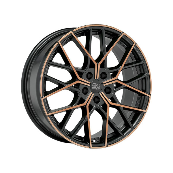 Диск литой MSW 74 MATT BLACK COPPER FULL POLISHED Felge 8x19 - 18 Zoll 5x112 Lochkreis