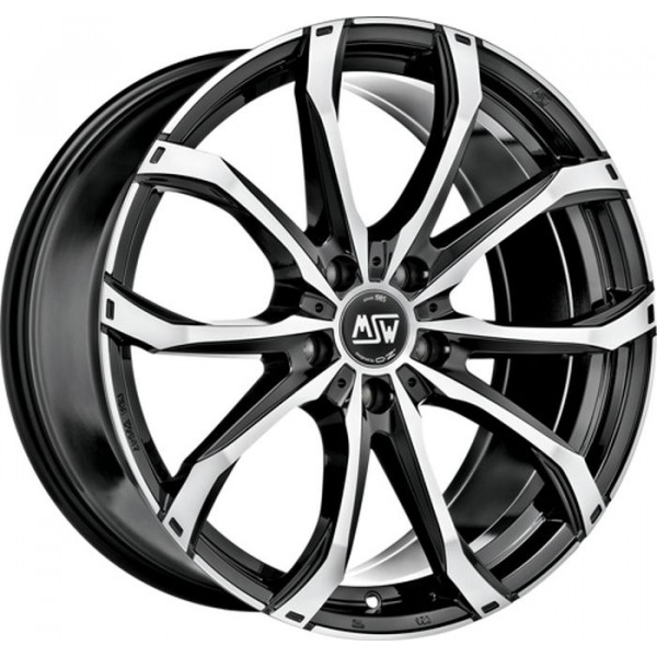 Диск литой MSW 48 glänzend schwarz voll poliert Felge 8,5x20 - 20 Zoll 5x108 Lochkreis