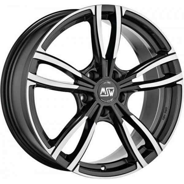 Диск литой MSW 73 glanz dunkelgrau front poliert Felge 8,5x18 - 18 Zoll 5x120 Lochkreis