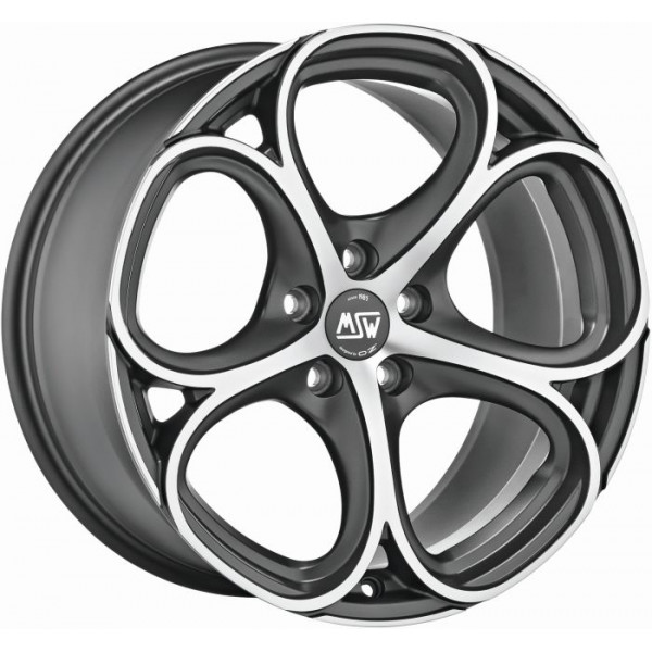 Диск литой MSW 82 GUN METAL POLIERT Felge 8x19 - 19 Zoll 5x110 Lochkreis