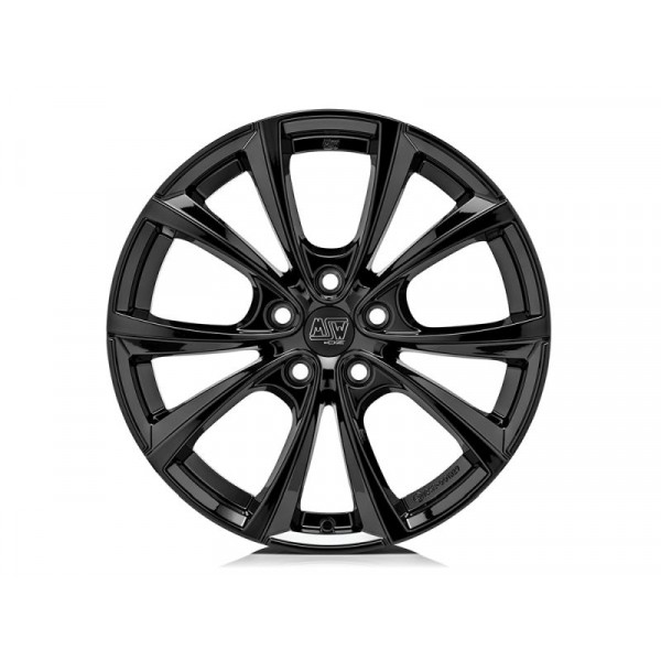 Диск литой MSW 27 T glänzend schwarz Felge 10,5x19 - 19 Zoll 5x120 Lochkreis