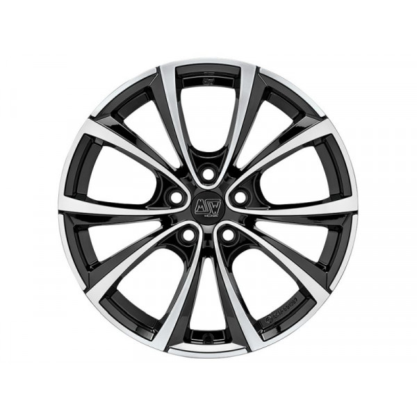 Диск литой MSW 27 T Schwarz poliert Felge 10,5x19 - 19 Zoll 5x120 Lochkreis