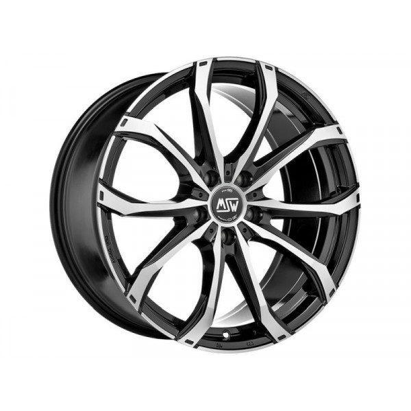 Диск литой MSW 48 GLOSS BLACK FULL POLISHED Felge 8x18 - 18 Zoll 5x108 Lochkreis