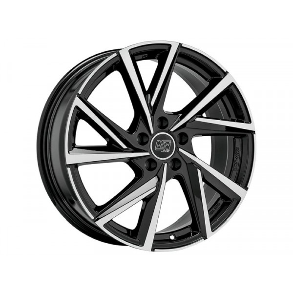 Диск литой MSW 80/5 GLOSS BLACK F. POL. Felge 7x16 - 18 Zoll 5x108 Lochkreis
