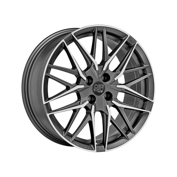 Диск литой MSW 50/4 GUN METAL POLIERT Felge 7,5x18 - 18 Zoll 4x100 Lochkreis