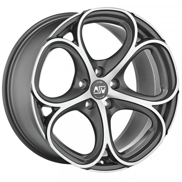 Диск литой MSW 82 GUN METAL POLIERT Felge 9x20 - 20 Zoll 5x108 Lochkreis