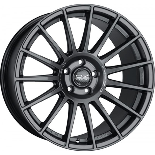 Диск литой OZ SUPERTURISMO DAKAR matt graphit + silber Schriftzug Felge 10.5x21 - 21 Zoll 5x112 Lochkreis