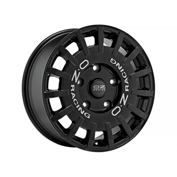 Диск литой OZ RALLY RACING VAN MATT BLACK + SILVER LETTERING Felge 8x18 - 18 Zoll 5x120 Lochkreis