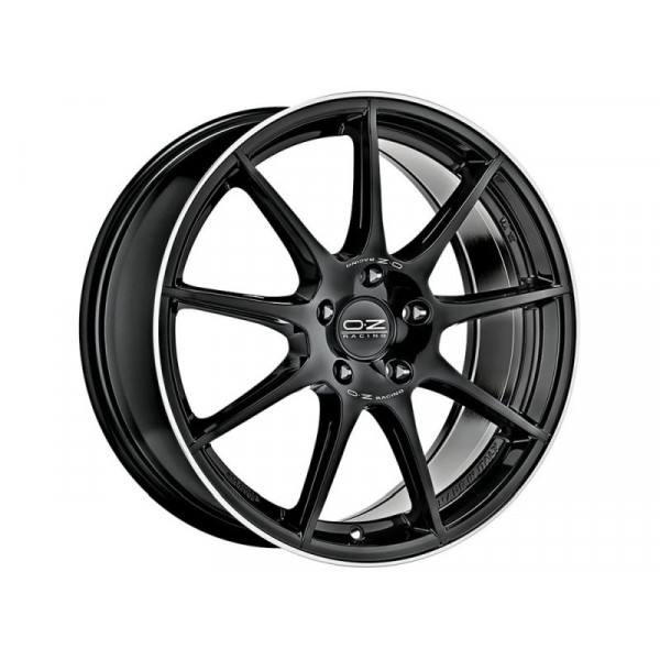 Диск литой OZ VELOCE GT GLOSS BLACK D. CUT+SI Felge 8x18 - 18 Zoll 5x108 Lochkreis
