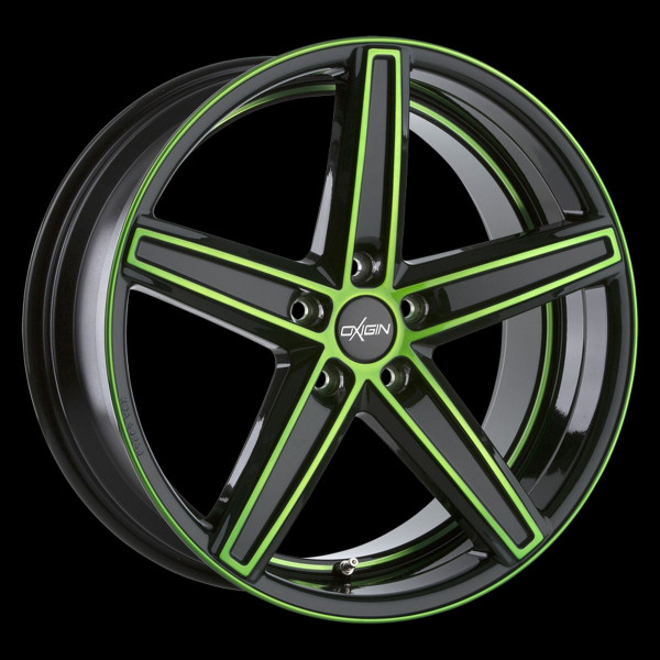 Диск литой Oxigin 18 Concave neon green polish Felge 10,5x20  - 20 Zoll 5x112 Lochkreis