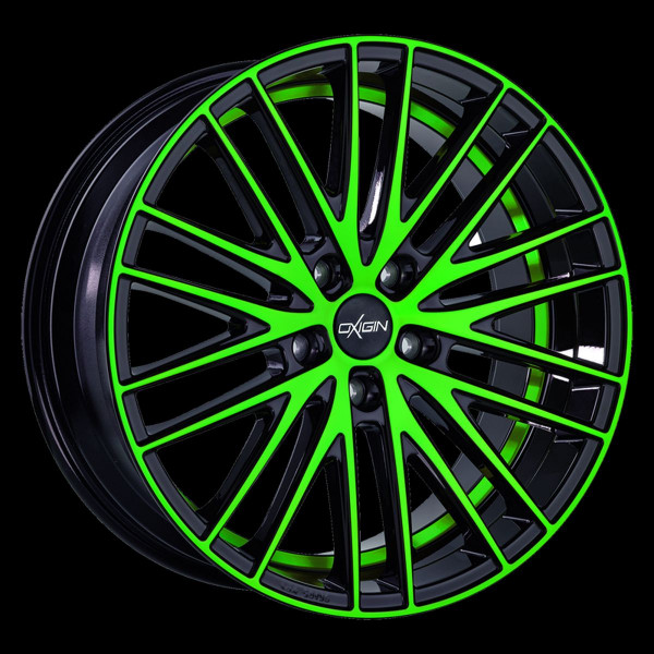 Диск литой Oxigin 19 Oxspoke neon green polish Felge 10,5x20  - 20 Zoll 5x112 Lochkreis