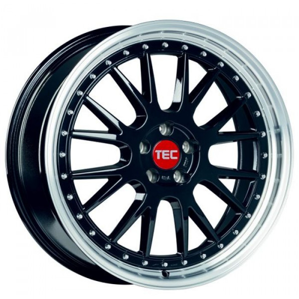 Диск литой TEC GT EVO black-polished-lip Felge 8x18 - 18 Zoll 5x112 Lochkreis