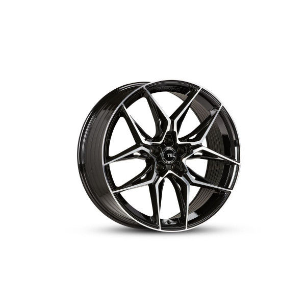 Диск литой TEC GT9 schwarz-glanz-frontpoliert Felge 8x19 - 19 Zoll 5x114,3 Lochkreis