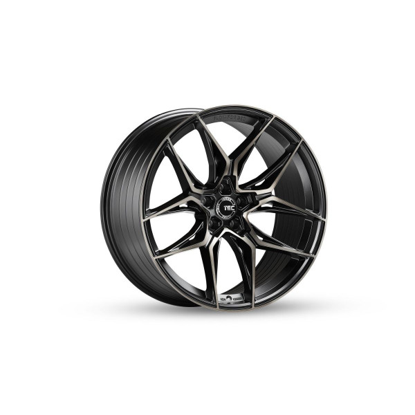 Диск литой TEC GT9 schwarz-matt-frontpoliert Shadow Edition Felge 9x21 - 21 Zoll 5x112 Lochkreis