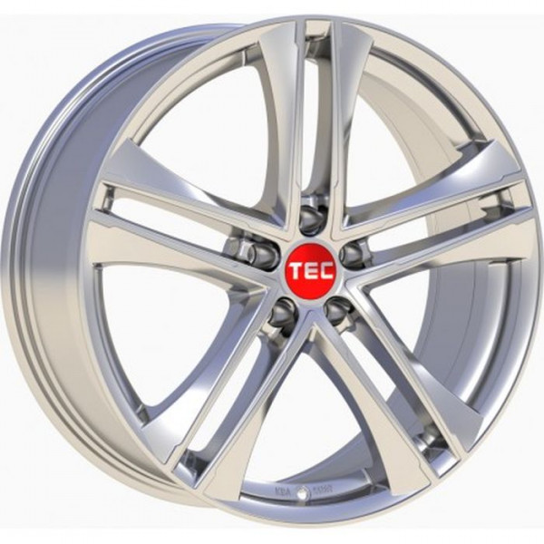Диск литой TEC AS4 EVO hyper-silber Felge 8,5x20 - 20 Zoll 5x108 Lochkreis