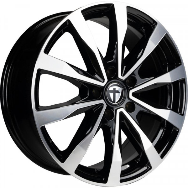 Диск литой Tomason TN28 black polished Felge 7,5x18 - 18 Zoll 5x108 Lochkreis