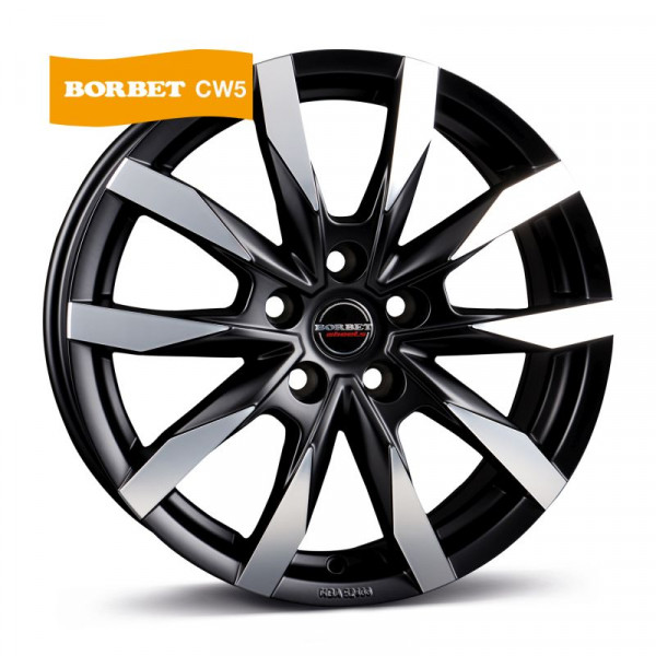 Диск литой Borbet CW5 black polished matt Felge 7,5x18 Zoll 5x108 Lochkreis