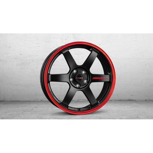 Диск литой Borbet DB8GT2 black matt rim red Felge 8.5x18 Zoll 5x114.3 Lochkreis