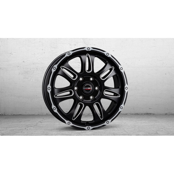 Диск литой Borbet CW8 black rim window polished matt Felge 8x18 Zoll 5x114.3 Lochkreis