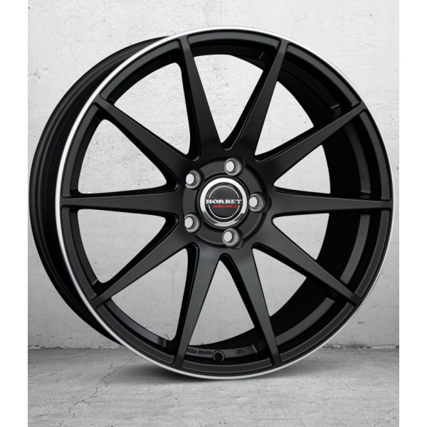 Диск литой Borbet GTX black matt rim silver Felge 8x19 Zoll 5x108 Lochkreis