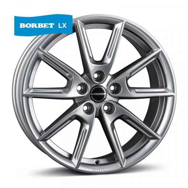 Диск литой Borbet LX18 grey glossy Felge 8x18 Zoll 5x108 Lochkreis