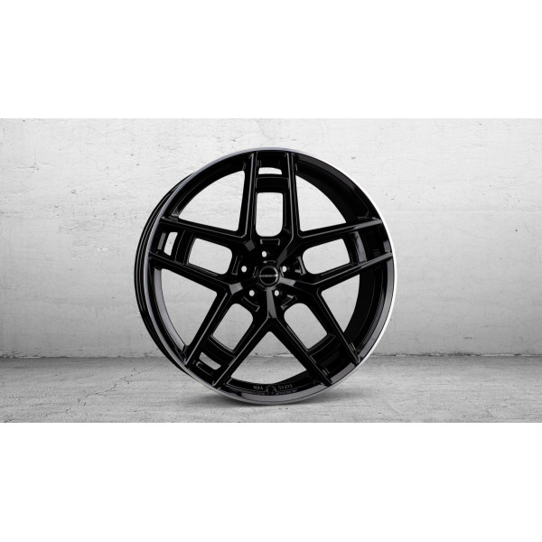 Диск литой Borbet TF black rim polished glossy Felge 10.5x24 Zoll 5x112 Lochkreis
